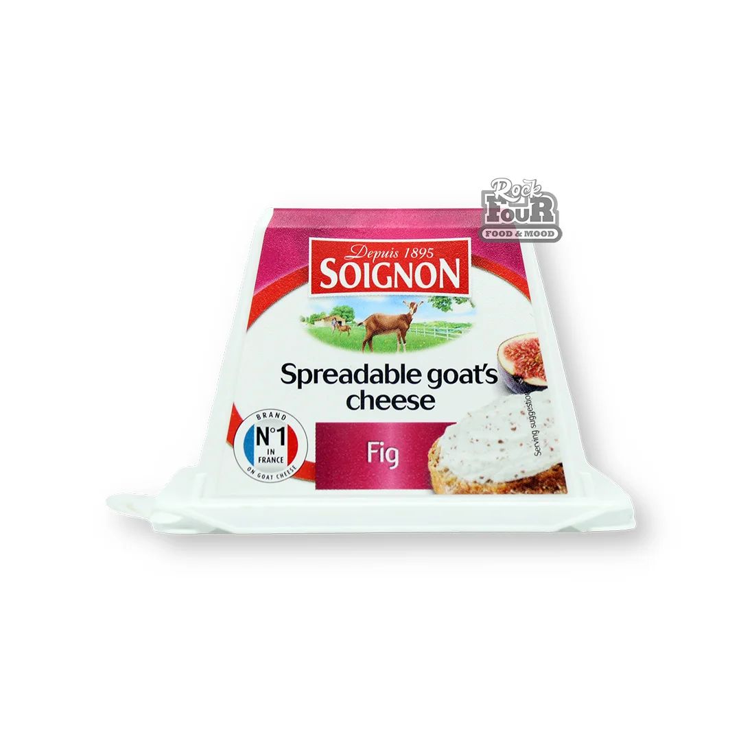 Goat cheese "Soignon" with figs, high fat 150g